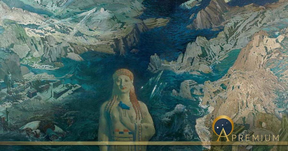 Léon Bakst's vision of cosmic catastrophe. Stat Russian Museum 