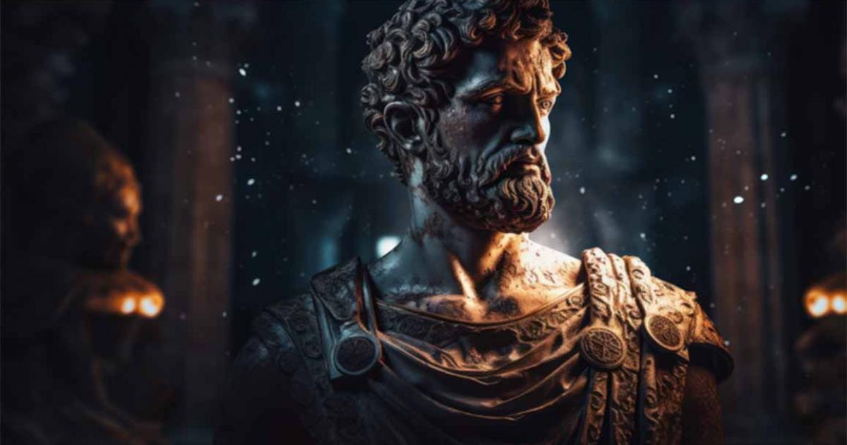 Septimius Severus bust sculpture, former Roman emperor. Generative AI. Source: NorLife/Adobe Stock