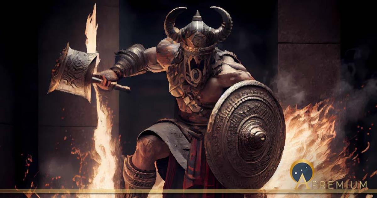 Horned warrior mercenary ( AlainAlexander/Adobe Stock)