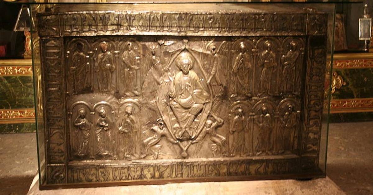 The ark that contains the Sudarium of Oviedo. 