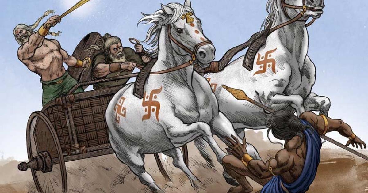 The Sintashta culture has been remembered for inventing war chariots. Source: Dark Heritage