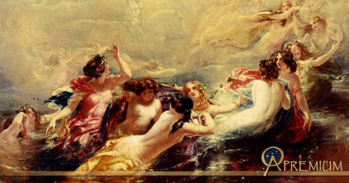 Sirens And The Night by William Edward Frost (1810–1877)