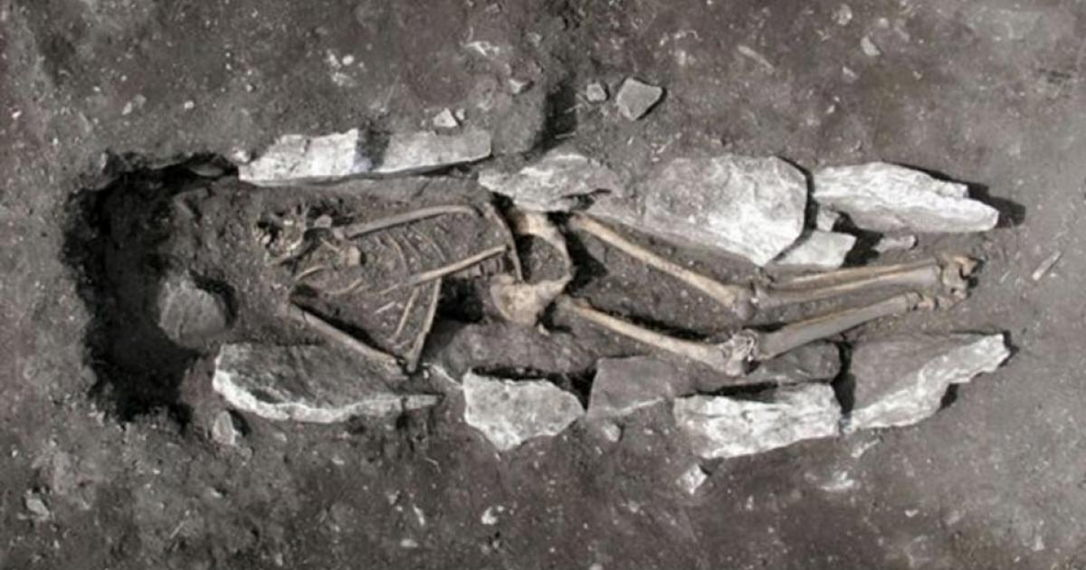 Skeleton 3,000 years old lends credence to claims of Ancient Greeks sacrificing humans
