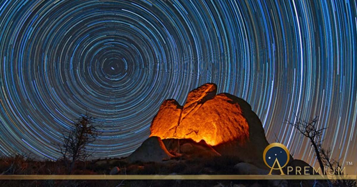 Argimusco - Star Trail behind the Eagle Monolith (ildiora/ Adobe Stock)