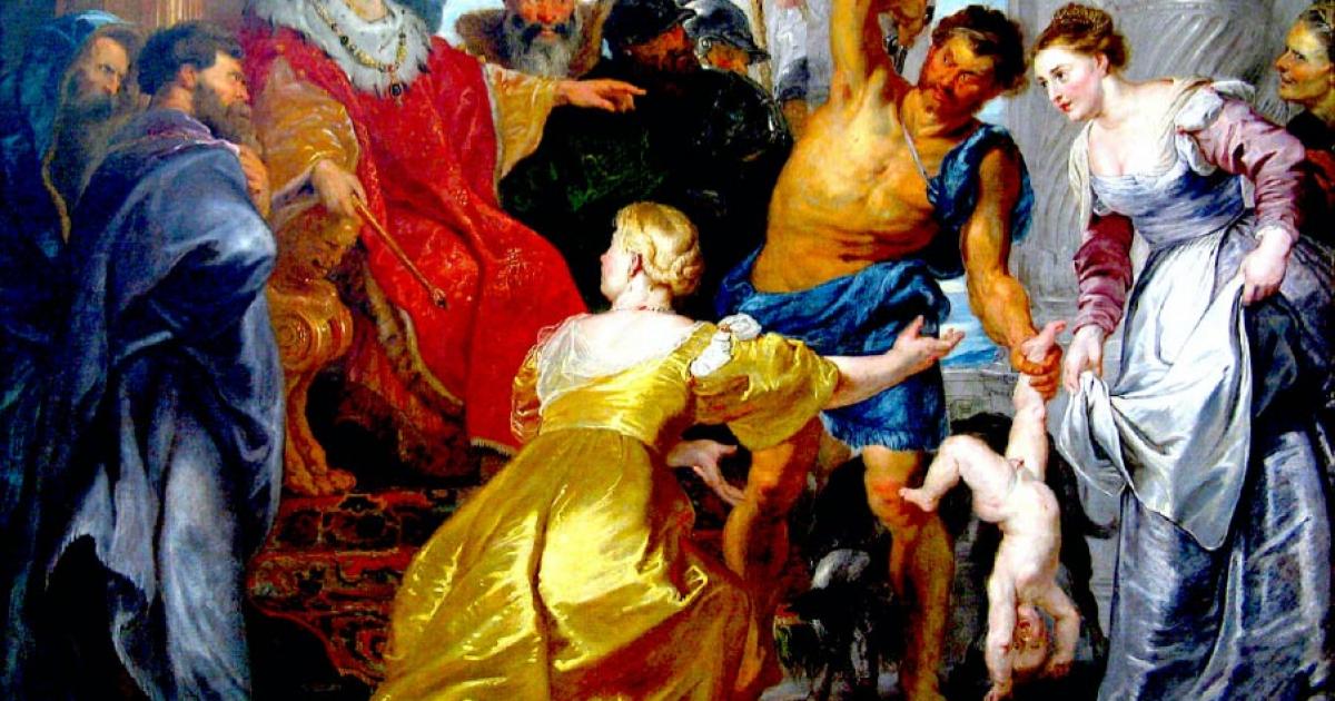 King Solomon is most famous for his wisdom in the story of The Judgment of Solomon. Source: Dcastor / CC BY-SA 3.0.