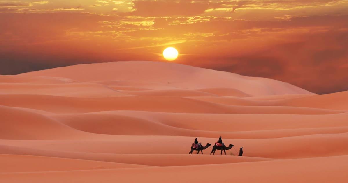 A new study has found links between the end of the Green Sahara, the era when the Sahara Desert was lush and green, and the Southeast Asian megadrought that lasted a millennium. Source: Galyna Andrushko / Adobe Stock