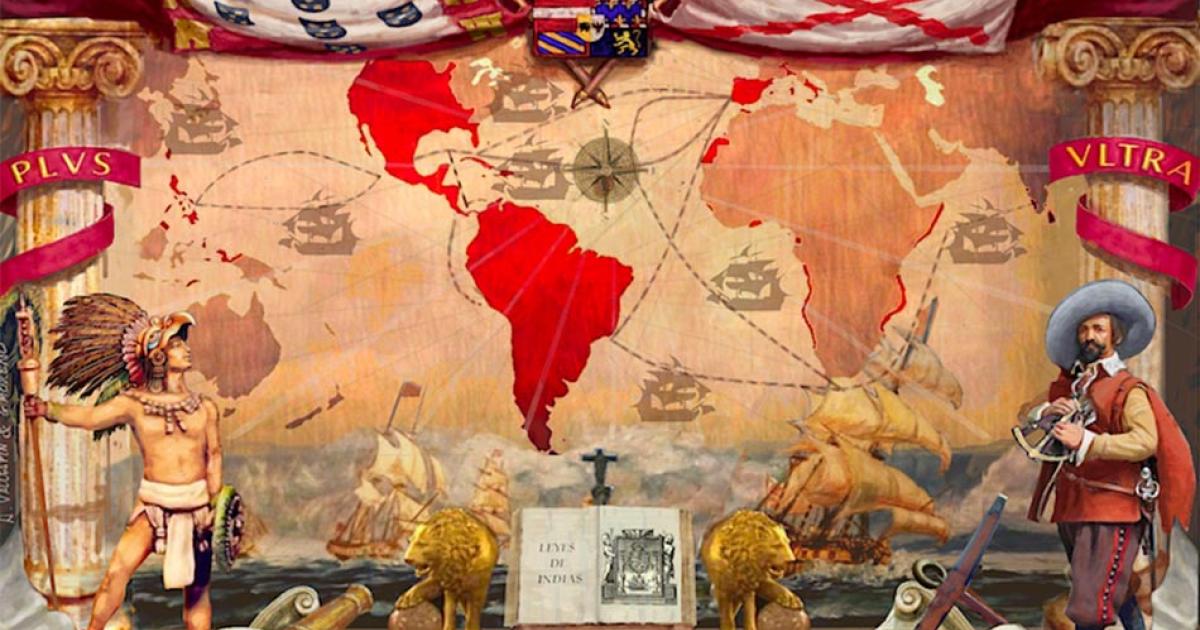 The Spanish Empire and the New World. Source: CanBea87 / CC BY-SA 4.0.