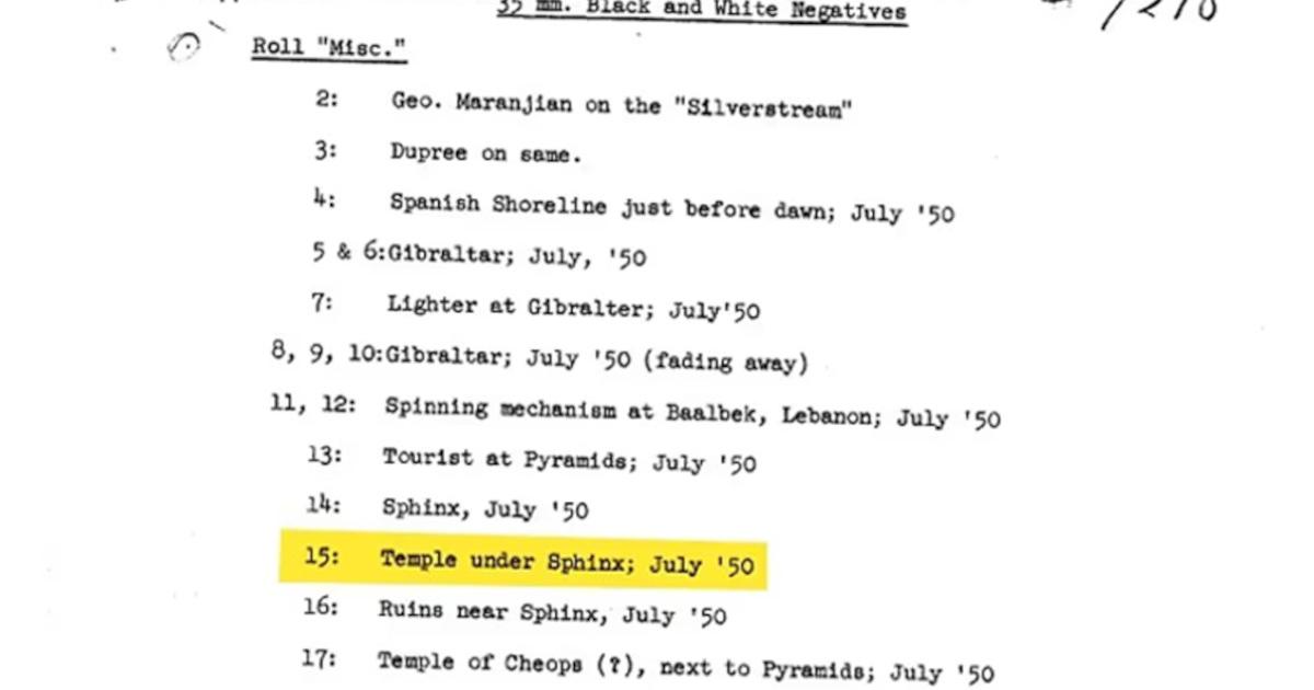 The resurfaced CIA document with descriptions from 1952 