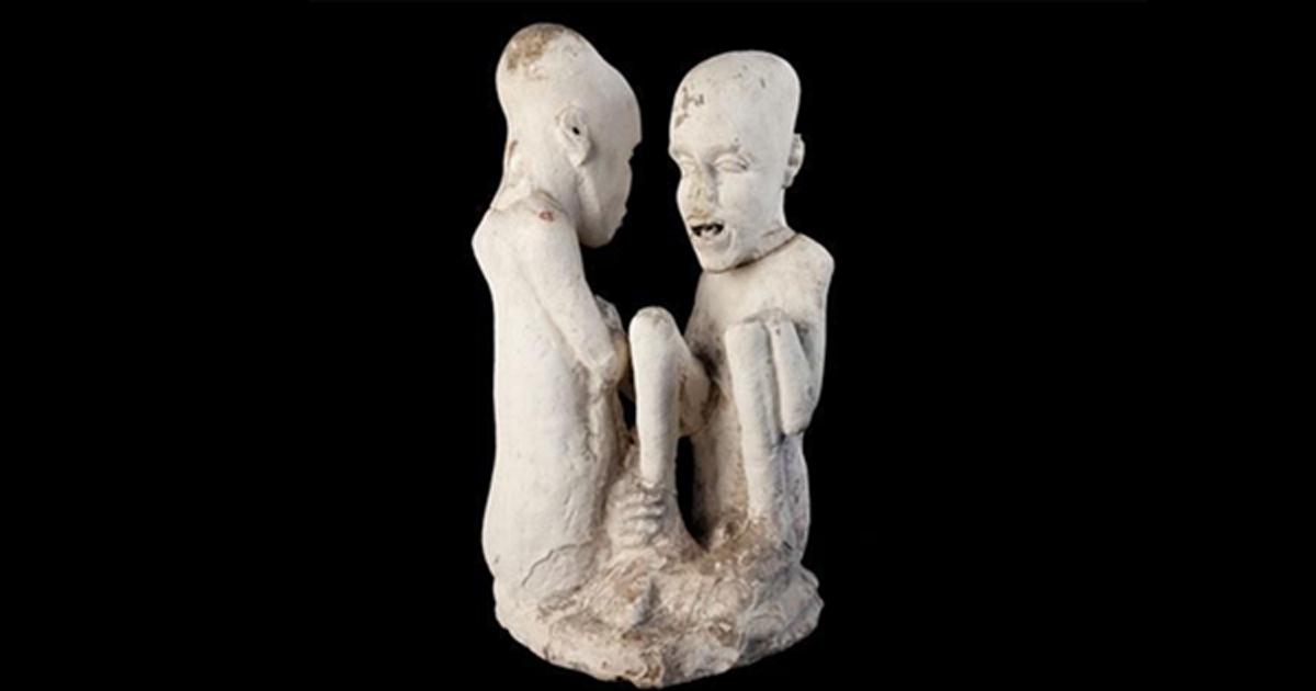 The Starving of Saqqara sculpture.