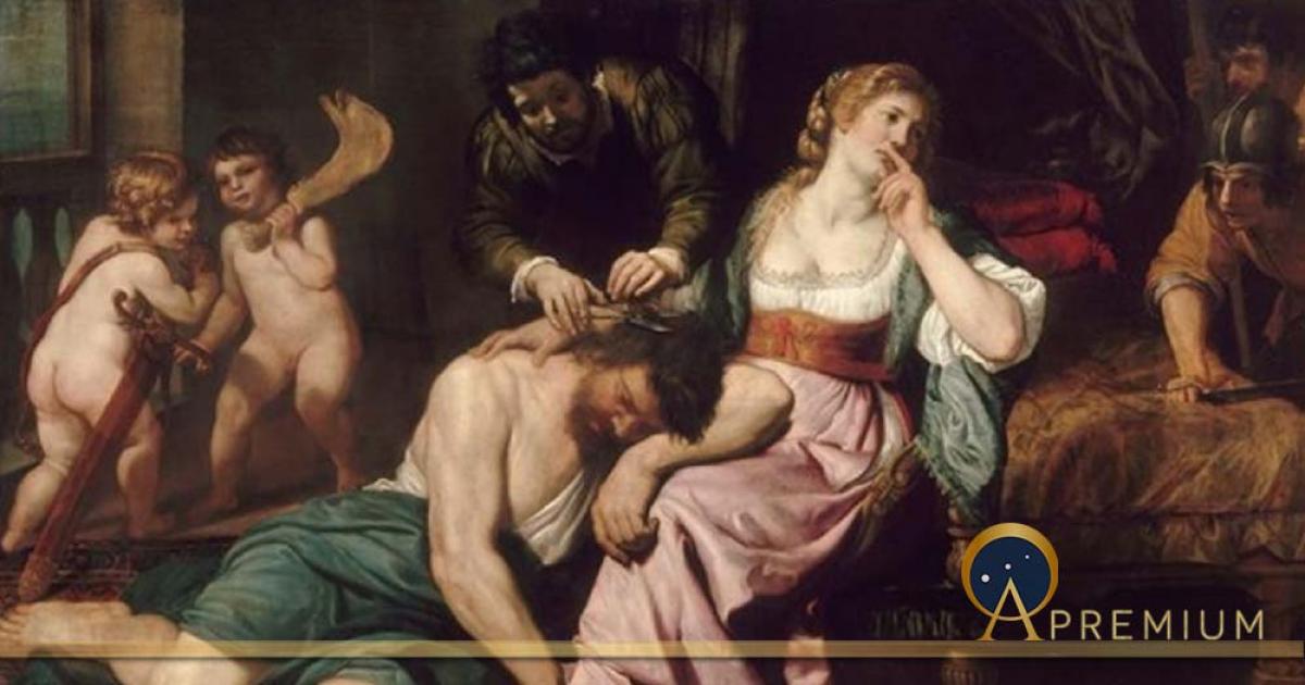 Samson and Delilah by Domenico Fiazella (1650) Louvre (Public Domain)