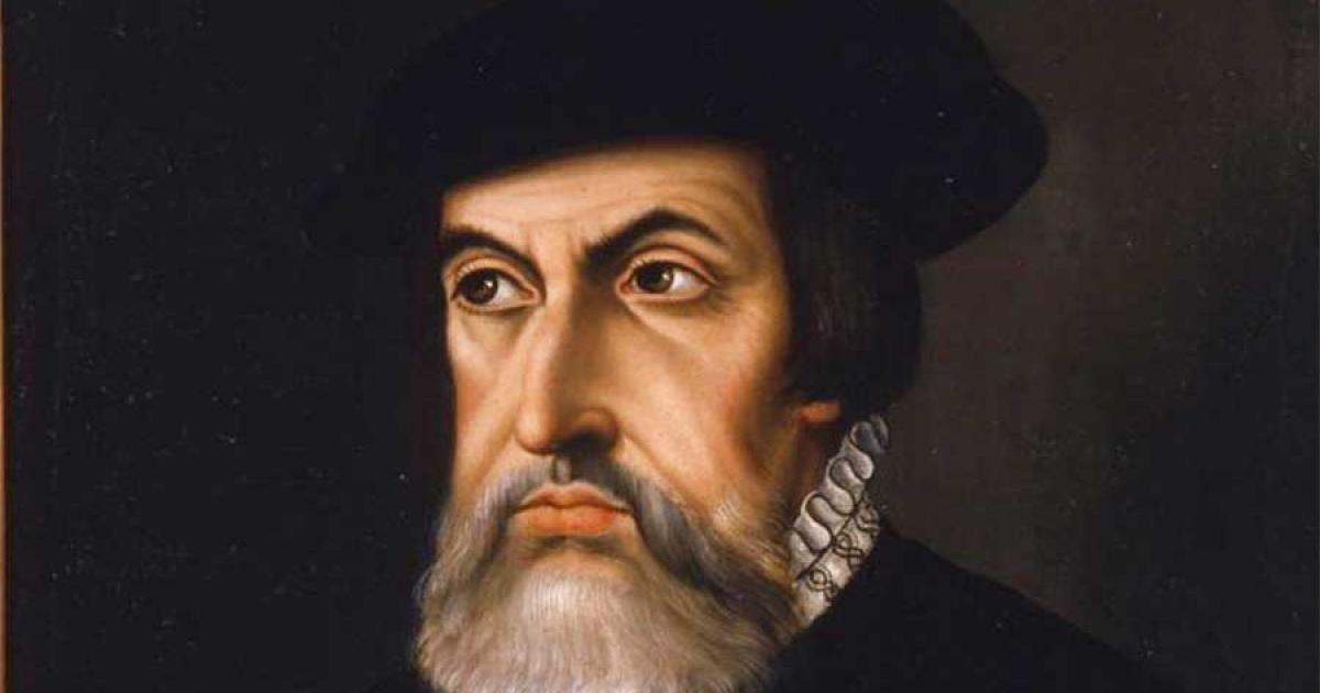 Portrait of Hernán Cortés. A stolen letter to Cortés has been tracked to a New York auction house.