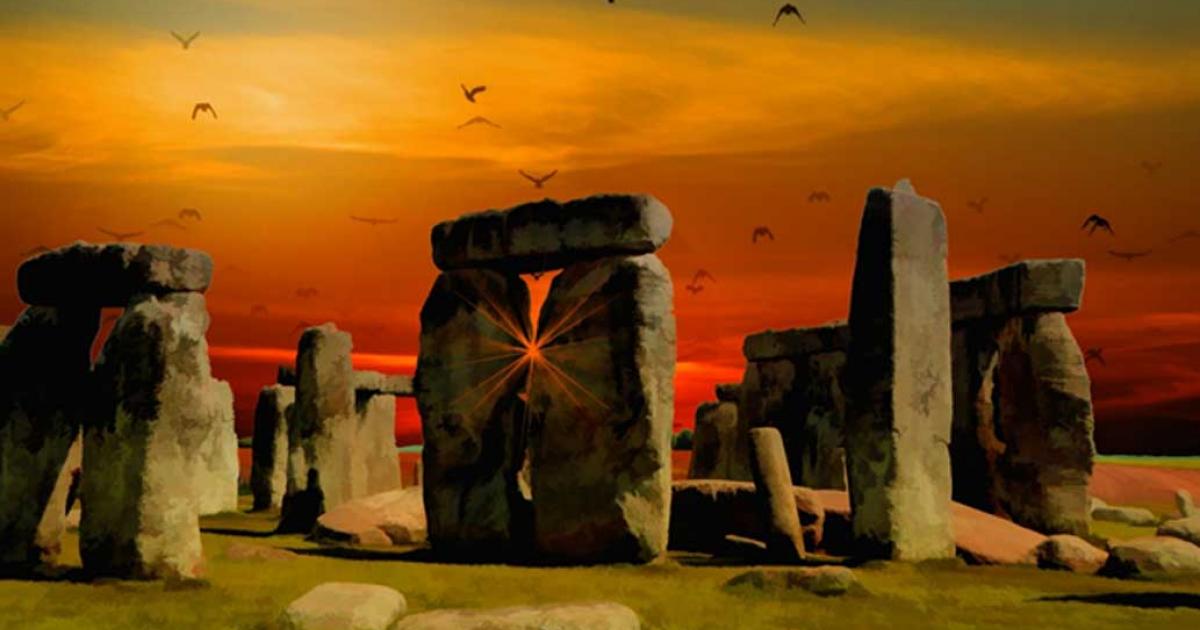 Stonehenge Sunset impression. 