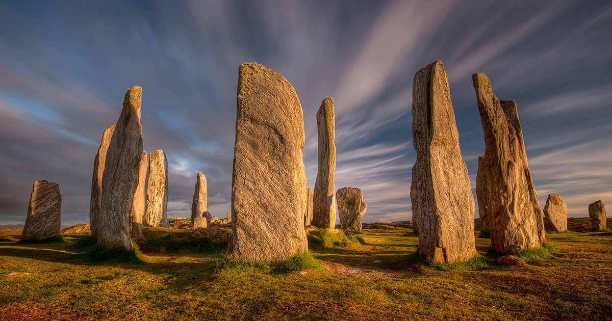 Callanish Henge, Isle of Lewis, Scotland.  Source:  swen_stroop / Adobe Stock.