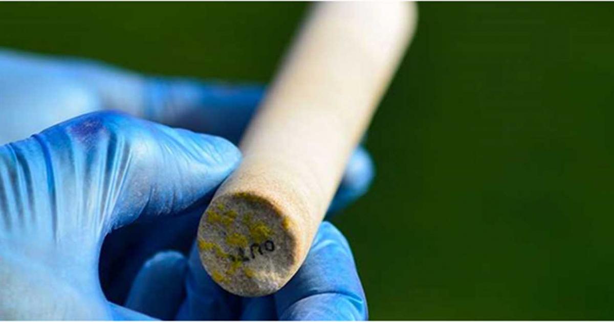 The missing core of stone from Stonehenge that was removed during maintenance work in 1958.