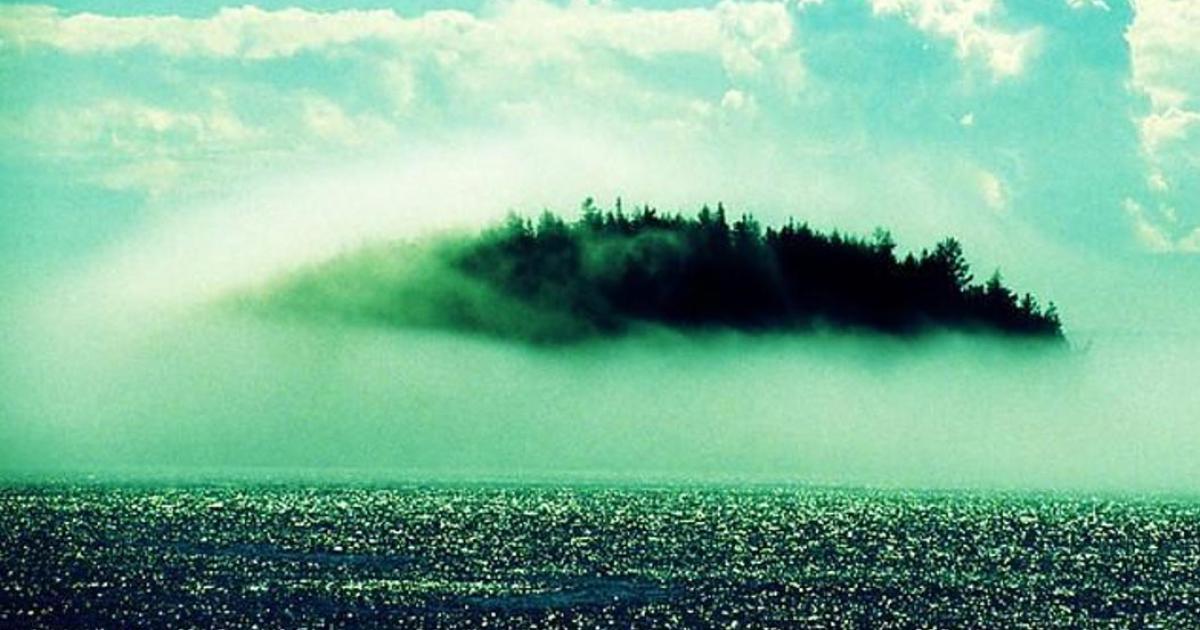 Strange Island in Fog 