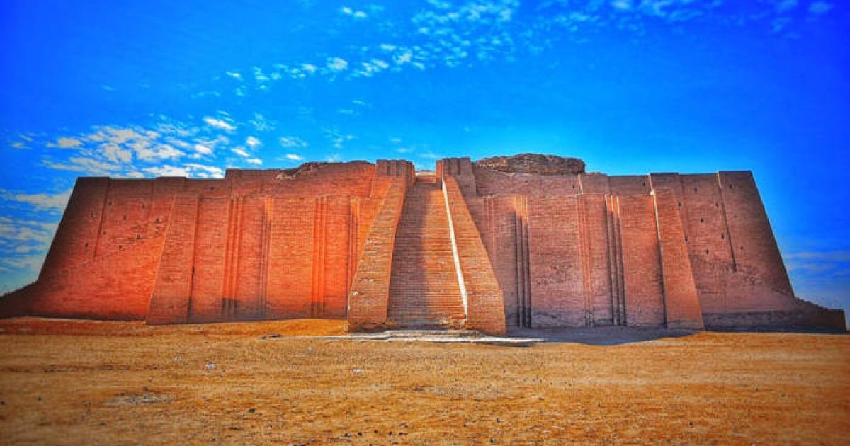 The Ziggurat of Ur in southern Iraq.