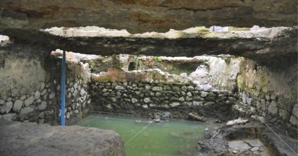The temazcal, sweat lodge, found in La Merced, Mexico City, Mexico. Source: INAH