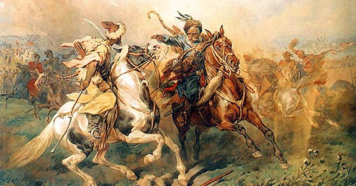 Taniec tatarski (Tatar's Dance), a painting by Juliusz Kossak