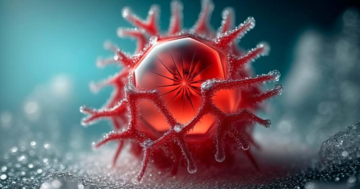 Dangerous virus emerging from permafrost. Source: lukjonis / Adobe Stock.
