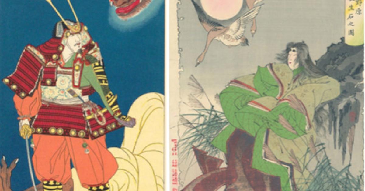 Left; Shuten-doji, Right; Tamamo-no-Mae