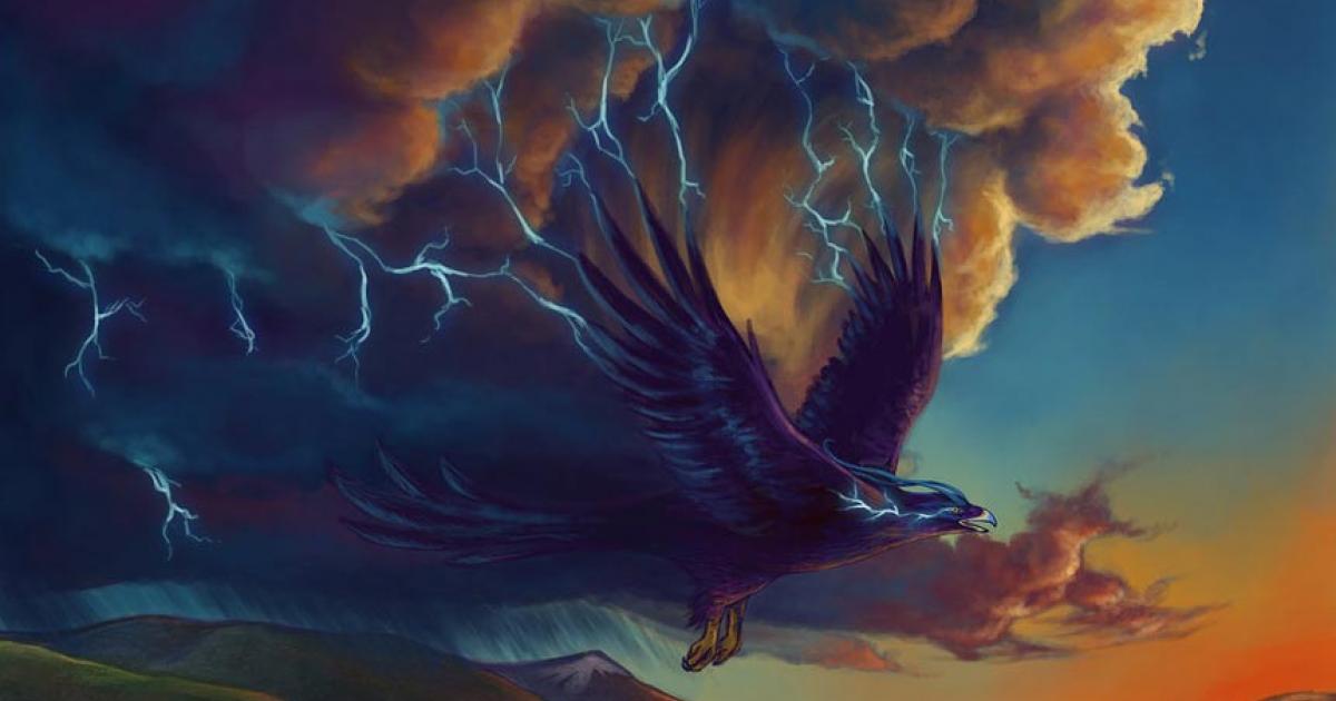 The Great Thunderbird. (Selladorra/Deviant Art) Native American legends of Mount Katahdin include tales of Thunderbirds living there.