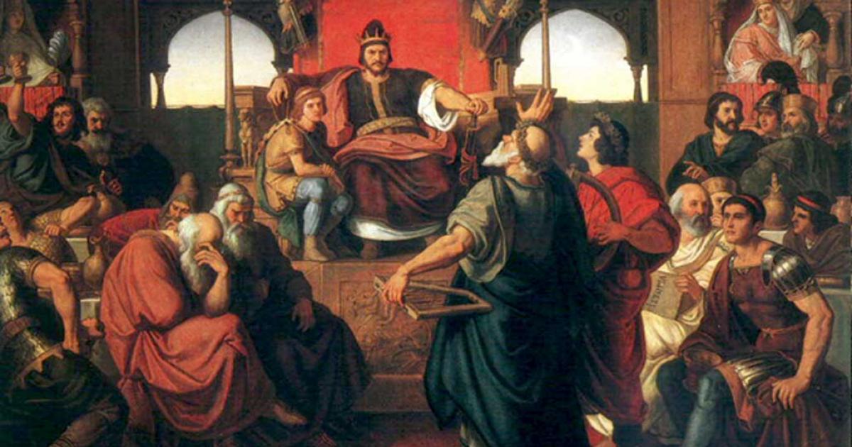 Mór Than's painting The Feast of Attila, based on a fragment of Priscus. 
