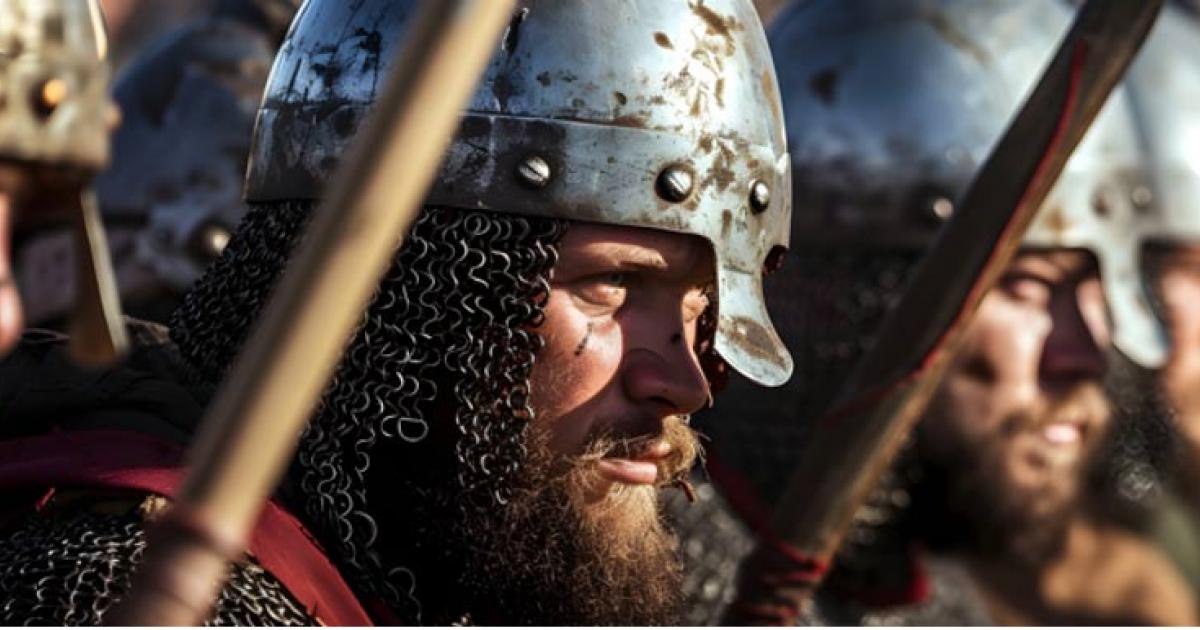 The Jutes, warriors fighting in battle.  Source: Sarah/Adobe Stock