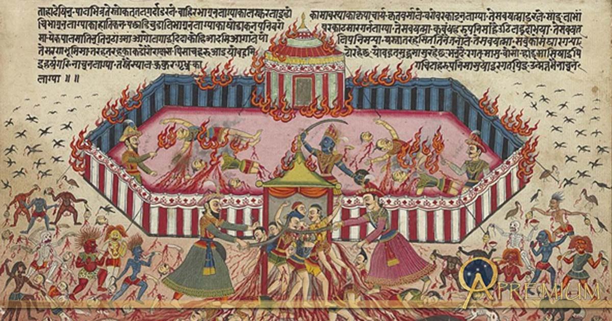 Illustration of Mahabharata (Public domain)