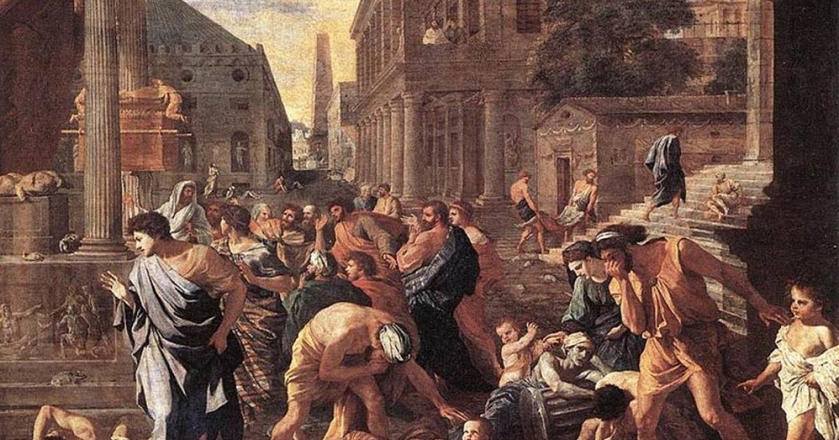 The Plague at Ashdod by Nicolas Poussin