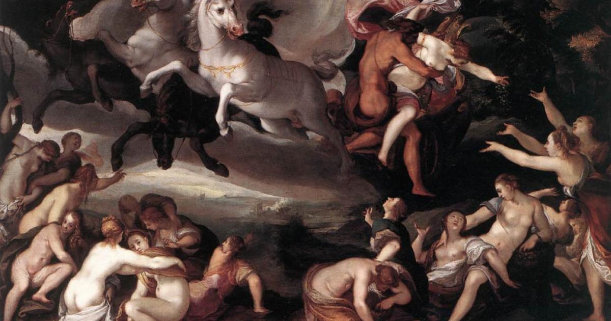 The rape of Persephone. 