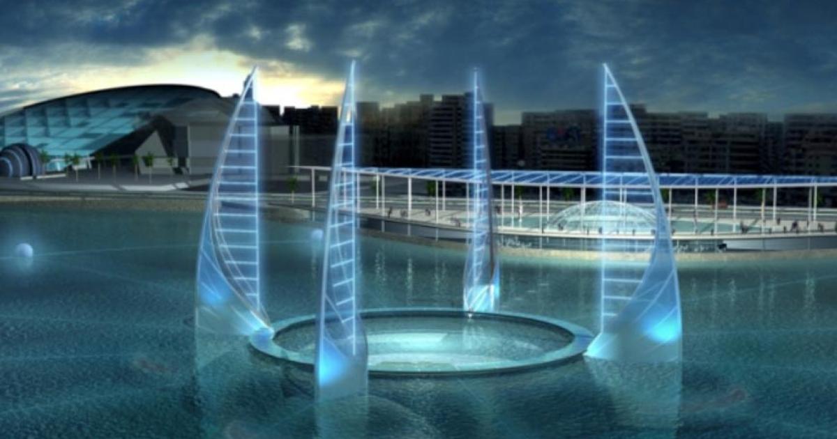 The ambitious proposed design of the planned underwater antiquity museum set for the Bay of Alexandria, Egypt