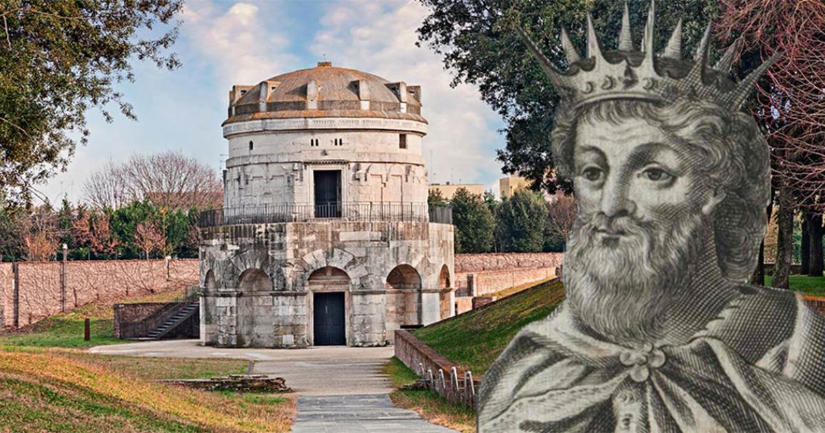 The Mausoleum of Theodoric the Great bears testament to the peace between the Romans and Goths of Ravenna during his reign. Source: ermess / Adobe Stock and Public domain.