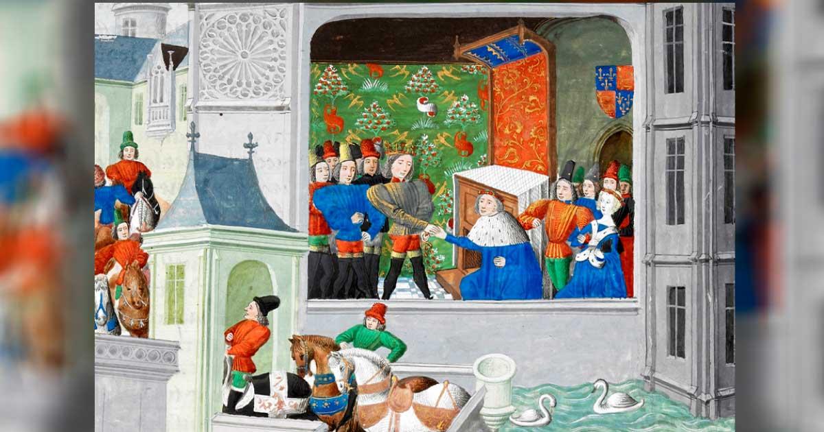 Interview of Richard II and Thomas of Woodstock, Duke of Gloucester. The nephew and uncle were longtime rivals.	Source: Public Domain