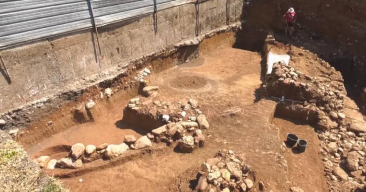 Thracian royal palace excavation site in Vratsa, Bulgaria