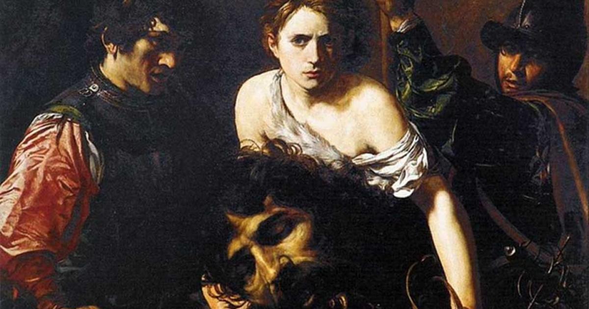 "David with the Head of Goliath," circa 1615–16 by Valentin de Boulogne (French, Coulommiers-en-Brie 1591–1632 Rome) Museo Thyssen-Bornemisza, Madrid.