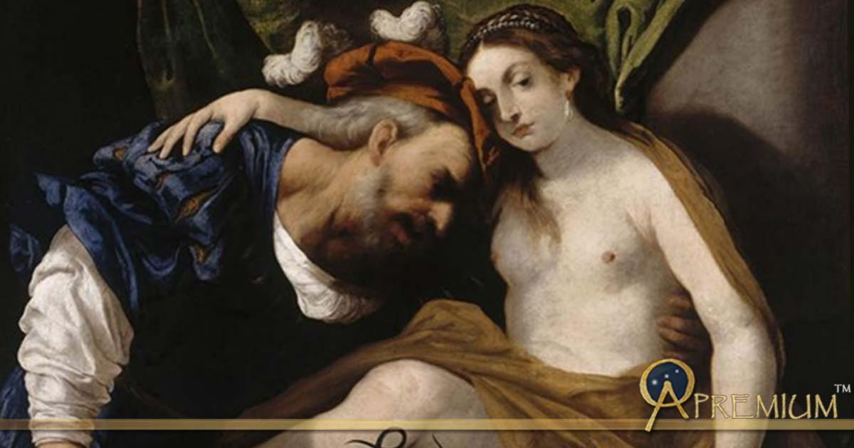 Tiresias transformed into a woman by Pietro della Vecchia (1626 – 1678)