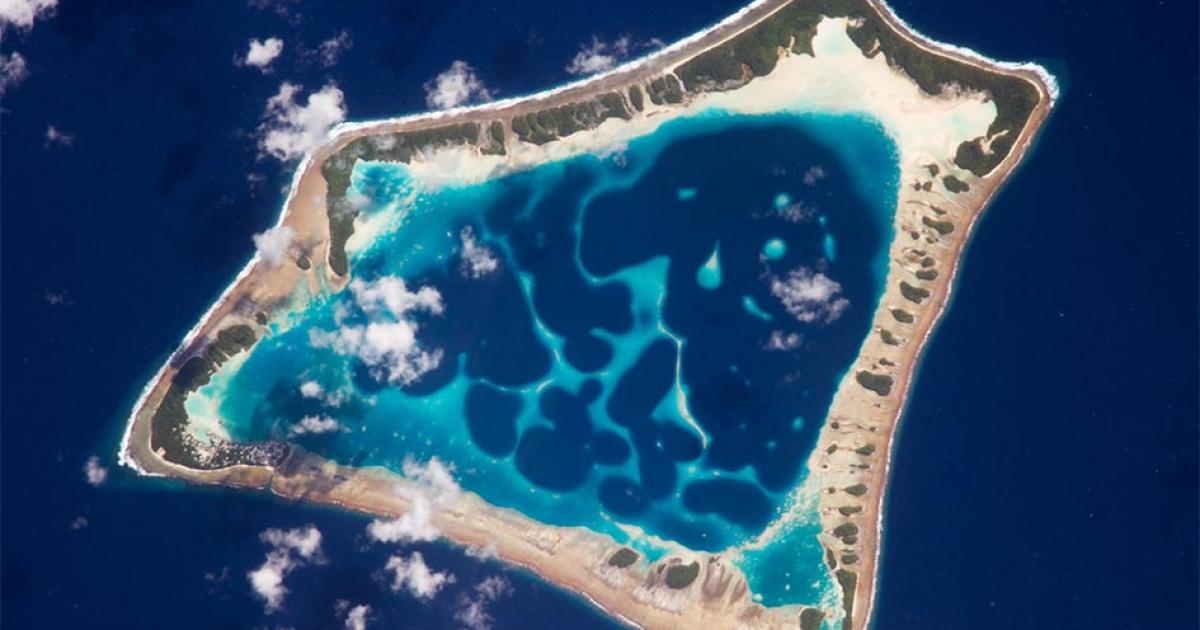 An aerial view of Atafu atoll in Tokelau         Source: DFAT / CC BY 2.0