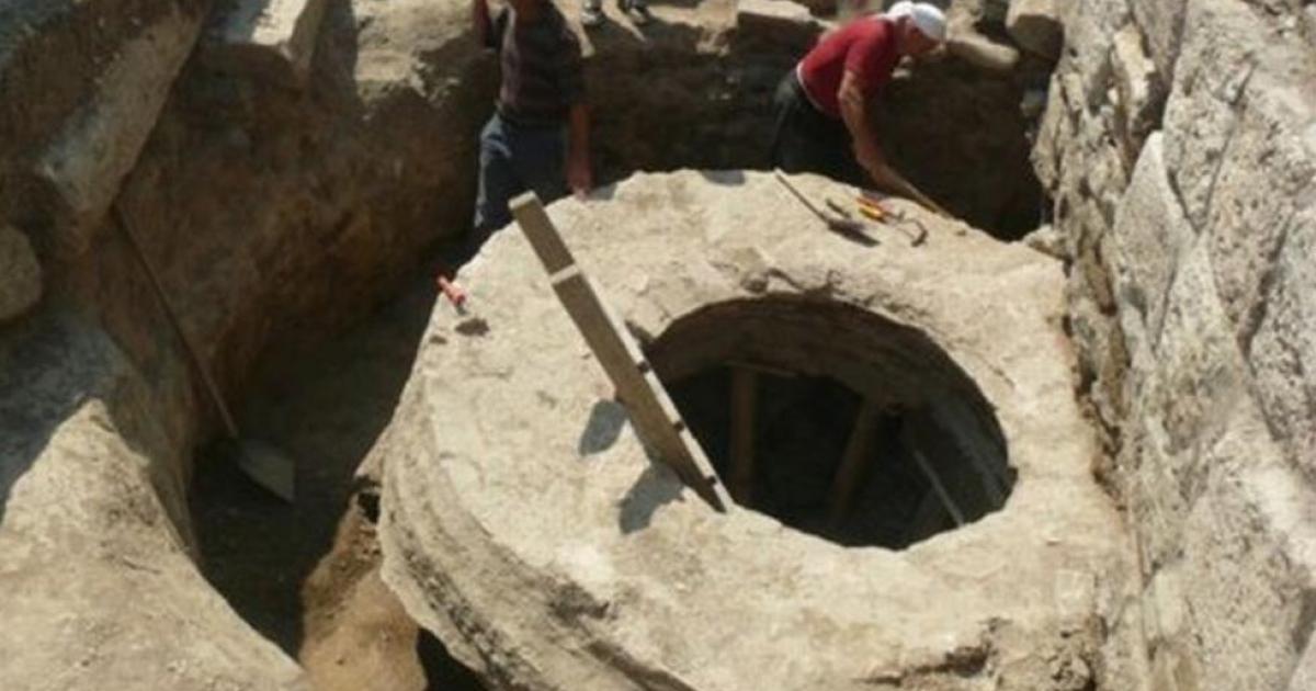 The holy well or sacred spring of the Great Basilica in Pliska
