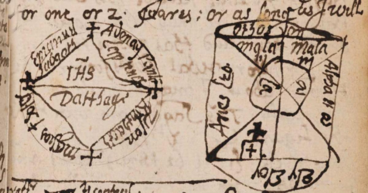 One of the pages from The Book of Magical Charms. Credit: The Newberry Library