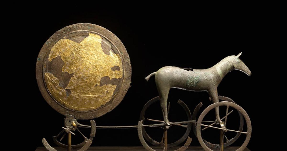 The gilded side of the Trundholm Sun Chariot. Source: CC BY-SA 3.0