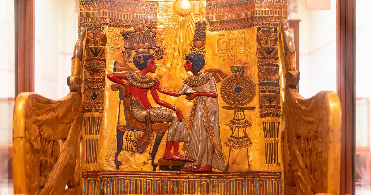 Tutankhamun’s chair. Source: Alfredo / Adobe Stock.