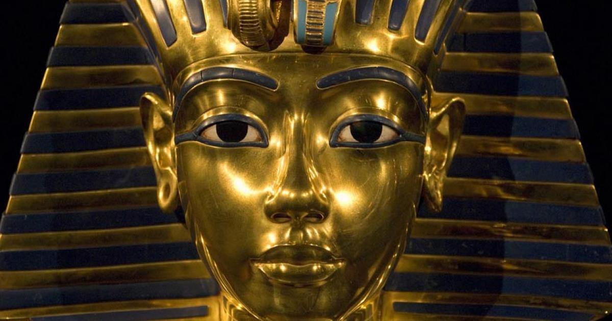 Tutankhamun’s death mask