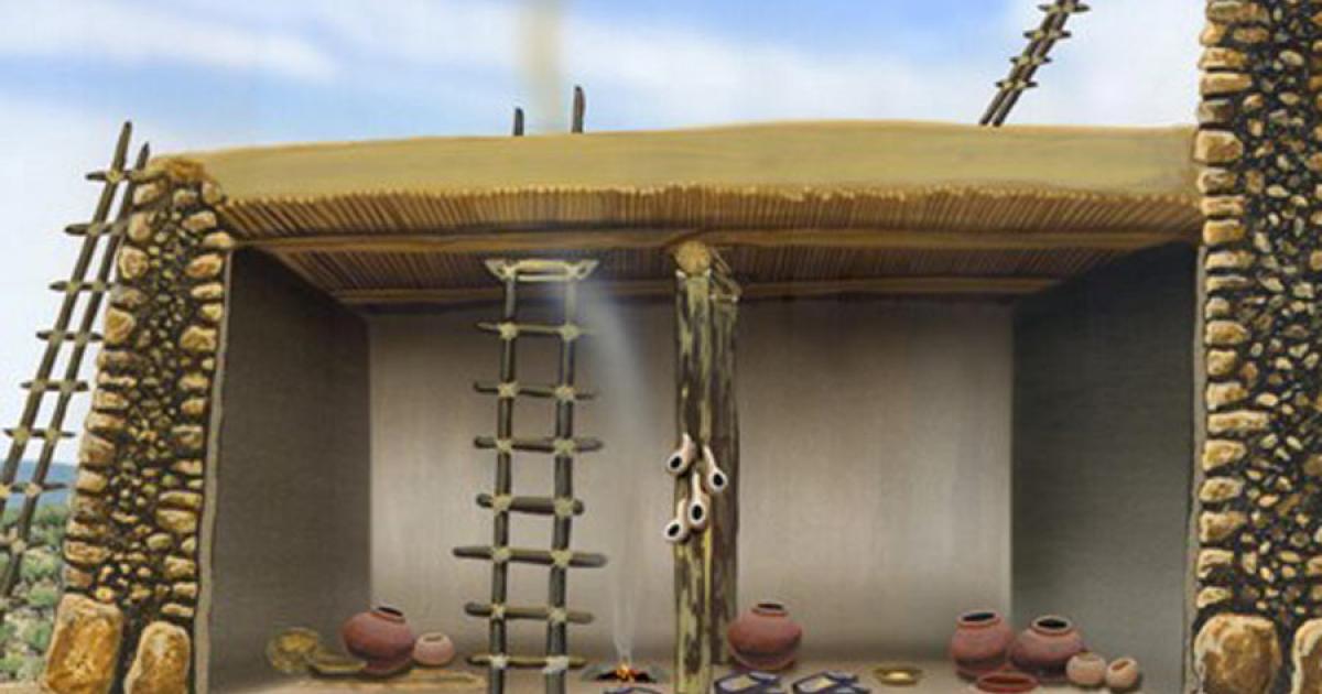 This is what a Tuzigoot National Monument Sinagua living space would have looked like. This room is on display in the site’s excellent museum. Source: National Parks Service