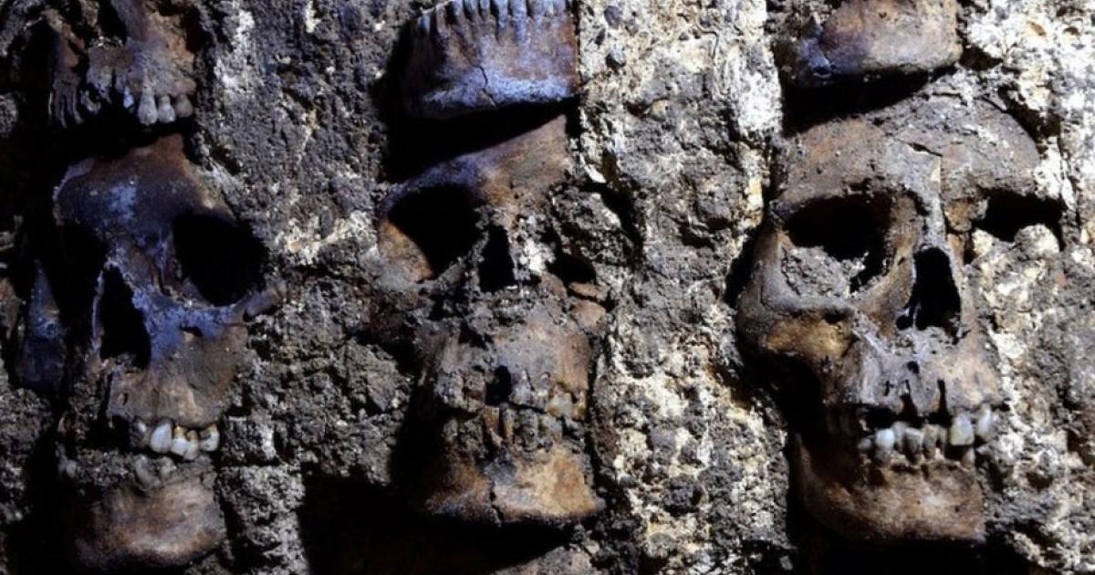 Tzompantli, A Morbid Aztec Skull Rack, Unearthed In Mexico City ...