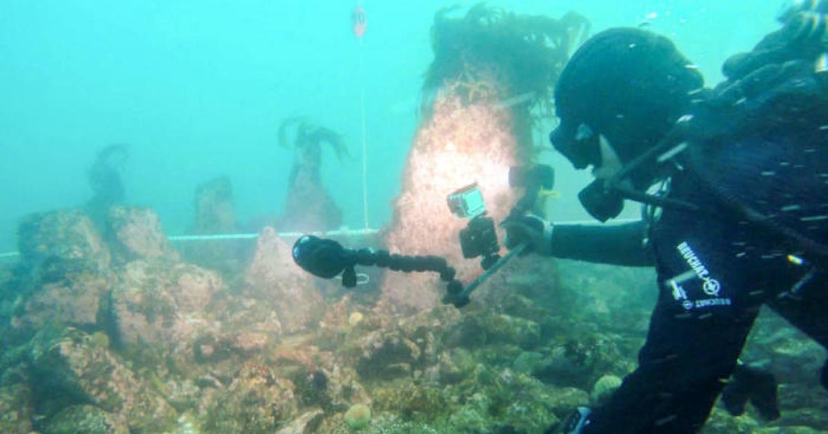 Underwater archaeology reveals ancient stone structures off the coast of Brittany.