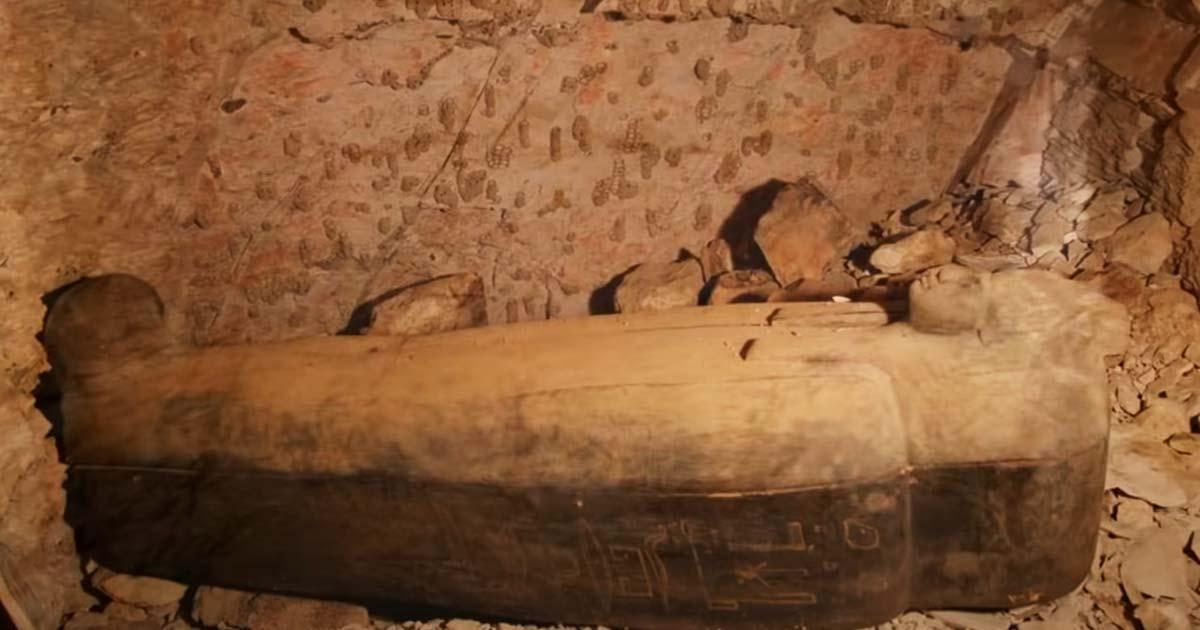 The undecorated tomb KV64. Source: YouTube Screenshot / Smithsonian Channel.