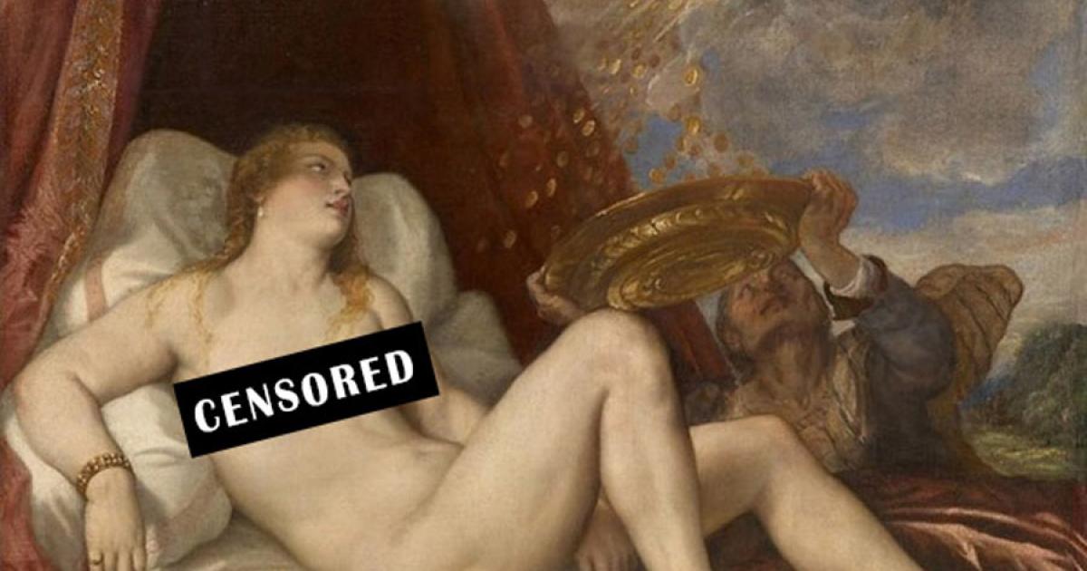 Danaë from the workshop of Titian at the Kunsthistorisches Museum in Vienna, Austria. (Deriv.) Source: Public Domain