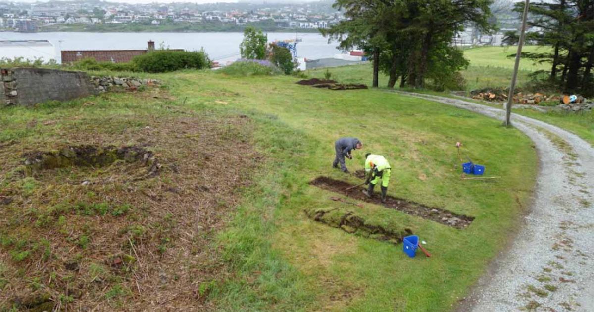 Viking ship burial mound discovered at Salhushaugen, Norway.          Source: Museum of Archaeology, University of Stavanger/Science Norway