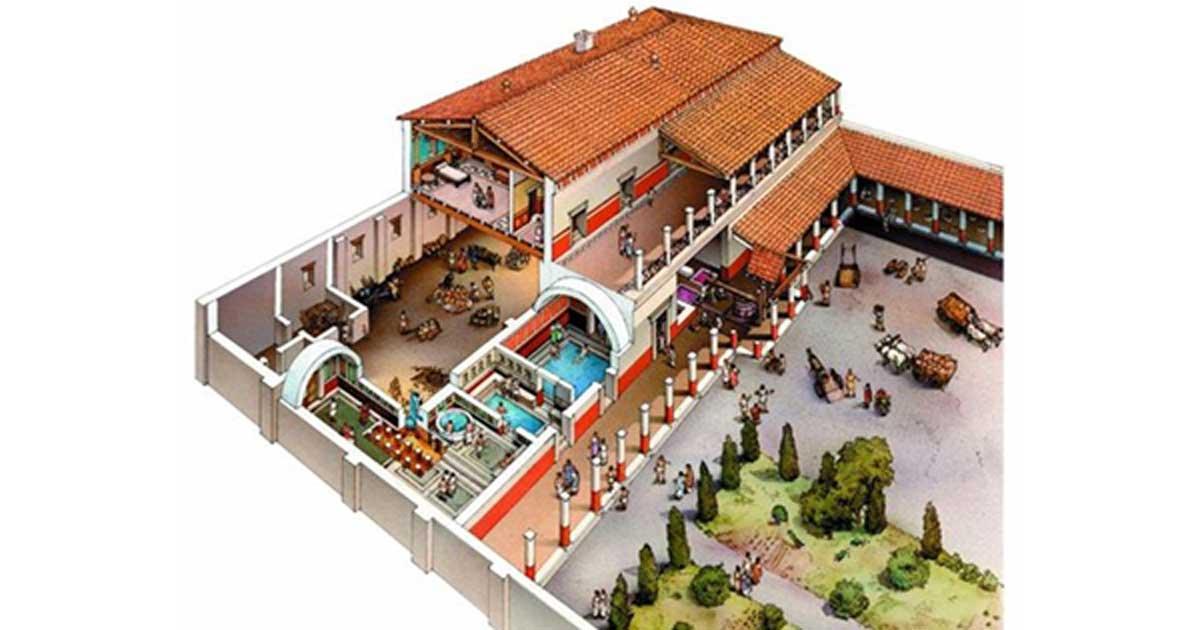 Virtual reconstruction of Villa Romano de Toralla 