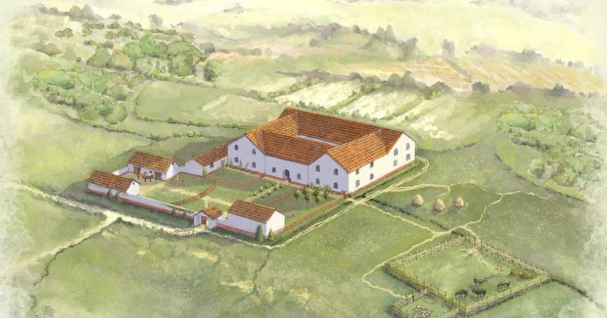 Visualisation of one of the Attingham Roman villas. Source: © Jennie Anderson/National Trust